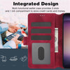 For Samsung Galaxy S21+ 5G Dreamy Butterfly Love Flower Embossed Leather Phone Case(Red)