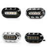 HP-Z058 Motorcycle Modified Rearview Mirror LED Turn Signal Light for Harley Sportsters XL 883 / 1200(Black White)
