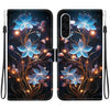 For Samsung Galaxy A36 / A56 5G Crystal Texture Colored Drawing Leather Phone Case(Little Lantern Flower)