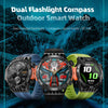 LOKMAT ZEUS6 PRO 1.46-Inch IP68 Waterproof SOS Flashlight Bluetooth Smart Watch(Blue)