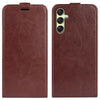 For Samsung Galaxy A16 5G R64 Texture Vertical Flip Leather Phone Case(Brown)