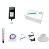 Hand-held 3D Printing Pen, US Plug(Pink)