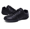 Soft Microfiber Leather Non-slip Wear Resistant Sport Sneakers Bodybuilding Gym Shoes, Size:31(Black)