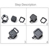 PULUZ Housing Shell CNC Aluminum Alloy Protective Cage with Insurance Frame for GoPro HERO5 Session /HERO4 Session /HERO Session(Black)