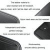 Car Sun Visor Card Glasses Holder Zipper Storage Bag(Black)