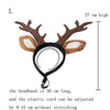 Large Dog & Cat Reindeer Antlers Christmas Costume Headband