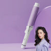 40mm Hair Curler Big Wave Negative Ion Essential Oil Coated Curling Iron,CN Plug(Taro Purple)