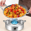 Kacheeg Stainless Steel Alcohol Dry Cooker Single Person Small Stove Boiler, Diameter: 20cm(Pot)