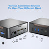 GK3V Pro Windows 11 Pro Mini PC, Intel Celeron N5105 CPU, Memory:8GB+256GB(UK Plug)