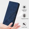 For Samsung Galaxy A06 5G Crossbody 3D Embossed Flip Leather Phone Case(Blue)