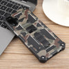 For Samsung Galaxy A06 4G Camouflage Armor Kickstand TPU Hybrid PC Magnetic Phone Case(Army Green)