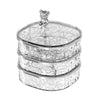 Large Capacity Portable Earring Ring And Necklace Jewelry Organizer(Transparent)