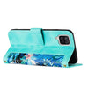 For Samsung Galaxy A12 5G Floral Pattern Leather Phone Case with Lanyard(Green)