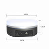 Intelligent Colourful Light Electric Speed Contro Round 360 Degree Rotating Plate Display Table, Color: White Charging