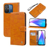 For Xiaomi Redmi 12C/11A 4G Global/Poco C55 Oil Wax Texture Leather Phone Case(Yellow)