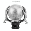 Universal Vehicle Car Creative Skull Double Heads Shaped Shifter Cover Manual Automatic Gear Shift Knob (Silver)