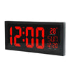 XM901 Multifunctional Large-screen High-definition Digital Display LED Electronic Wall Clock (Black)