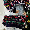 Autumn And Winter Women Loose Knit Sweater Christmas Tree Crew Neck Sweater, Size: XL(Dark Blue)
