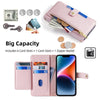 For Samsung Galaxy S25 Ultra 5G Sheep Texture Cross-body Zipper Wallet Leather Phone Case(Pink)