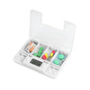 Portable Transparent Travel Pills Reminder Multi-Alarm(White)