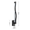Black Simple Led Aisle Bedroom Bedside Wall Lamp(Warm Light)