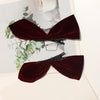 2 Pairs Half Bow Hair Clip Retro Girl Side Duckbill Clip Hair Ornament, Colour: Red