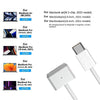 AU Plug 140W USB-C PD Power Adapter with Type-C to Magsafe3 Magnetic Charging Cable, Length: 2 m