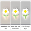 Children Room Warm Bedside Sunflower Wall Lamp, Color: Flower Warm Light