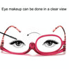 Makeup Presbyopic Glasses Monolithic Reading Glass Magnifying Glass, Degree: +300(Tea Color)