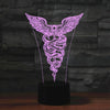 Black Base Creative 3D LED Decorative Night Light, Rechargeable with Touch Button, Pattern:Scepter