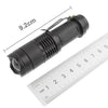SK68 180lm Zoom Lens LED Flashlight, CREE Q3-WC LED,  1-Mode, White Light, with Clip(Black)
