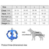Reflective Dog Vest Harness, Breathable, XL, Blue - HT-864