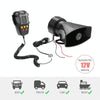 12V 100W Car Siren with PA & Mic, 125dB 5 Tone Air Horn
