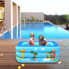 Household Indoor and Outdoor Amusement Park Pattern Children Square Inflatable Swimming Pool, Size:130 x 85 x 50cm