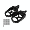 Motorcycle Modification Pedal Set Wide Fat Footpegs Foot Pegs for Harley(Black)