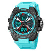 STRYVE S8026 Sports Colorful Night Light Electronic Waterproof Watch Multifunctional Student Watch(Lake Blue)