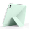 For iPad 10th Gen 10.9 2022 Fixed Buckle Magnetic Deformation Leather Tablet Case(Baby Green)