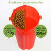 Portable Pet Travel Bowl, Leakproof Food & Water Cup (Red)