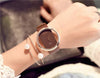 Women Hollow Belt Casual Quartz Watch(Coffee)