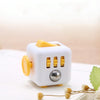 3 PCS Decompression Cube Toy Adult Decompression Dice, Colour:  White + Orange