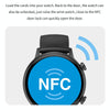 HK39 1.1 inch Smart Stainless Steel Band Watch Support Bluetooth Call/Blood Oxygen Monitoring(Gold)