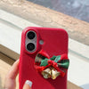 For iPhone 14 Pro Christmas Bells TPU Hybrid PC Phone Case(Red)