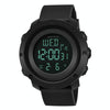 SANDA 361 Fashionable Night Light Sports Children Electronic Watch Multi Functional Personality Night Light Men Waterproof Watch(Black)