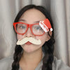 Christmas Weird Glasses Personalized Christmas Hair Clip, Color:  Oh Christmas Hat