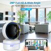 3MP WiFi Smart IP Camera 360° 1080p HD Security Cam, Indoor, US Plug