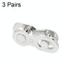 3 Pairs 6/7/8 Speed (Silver) ZH405 Mountain Road Bicycle Chain Magic Buckle Chain Quick Release Buckle