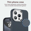 For iPhone 15 Pro Carbon Fiber Series IMD Phone Case(Blue)