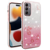 For Samsung Galaxy A05s Gradient Glitter Flower All-inclusive Phone Case(Pink)