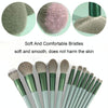13-in-1 Soft Fluffy Make Up Brush Set Foundation Blush Powder Eyeshadow Brush(Coffee)