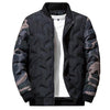 Men Jacket Winter Down Cotton Jacket Camouflage Baseball Jacket, Size: 4XL(Grey)